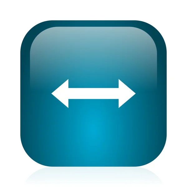 Arrow blue glossy internet icon — Stock Photo, Image