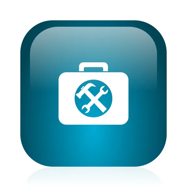 Toolkit blue glossy internet icon — Stock Photo, Image