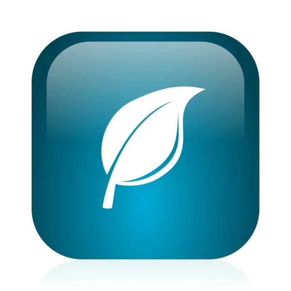 Nature blue glossy internet icon — Stock Photo, Image