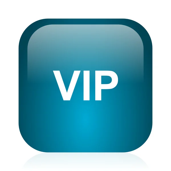 VIP μπλε γυαλιστερό εικονίδιο internet — Φωτογραφία Αρχείου