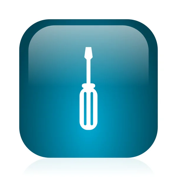 Tools blue glossy internet icon — Stock Photo, Image