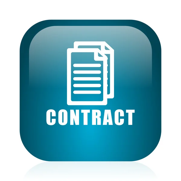 Contract blue glossy internet icon — Stock Photo, Image