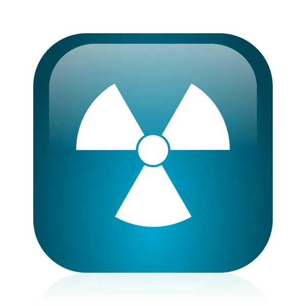 Radiation blue glossy internet icon — Stock Photo, Image