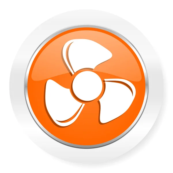 Fan orange computer icon — Stock Photo, Image