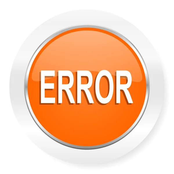 Error orange computer icon — Stock Photo, Image