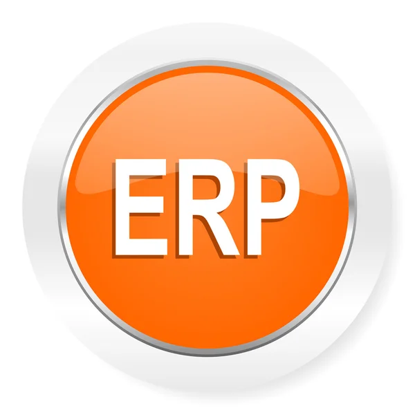 Erp orange computer icon — Stock Photo, Image