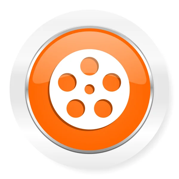 Film orange computer icon — Stock Photo, Image