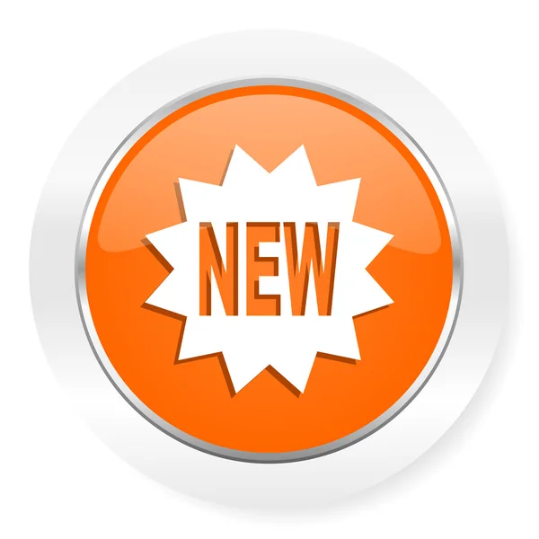 New orange computer icon — Stock Photo, Image