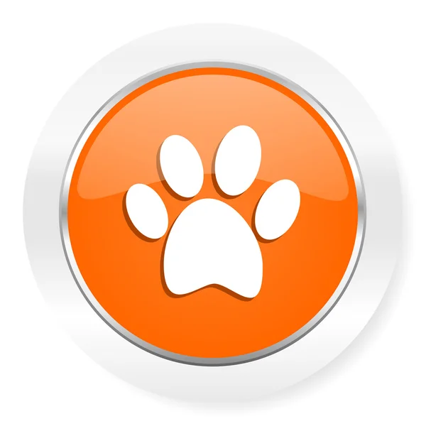 Fuß orangefarbenes Computersymbol — Stockfoto