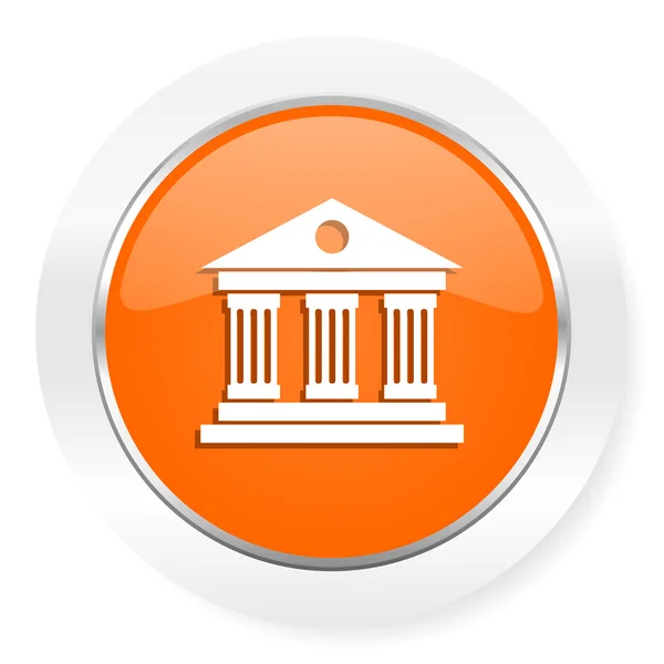 Museum orange computer icon — Stock Photo, Image