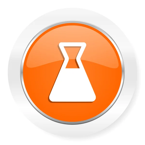 Χημεία υπολογιστή πορτοκαλί εικονίδιο — Φωτογραφία Αρχείου