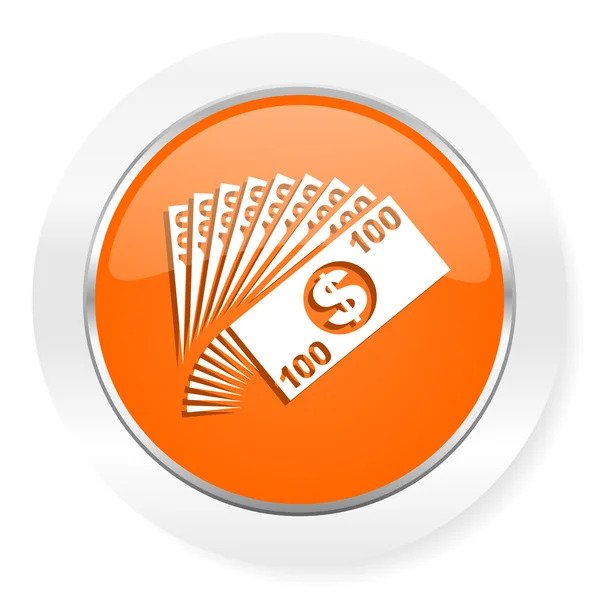 Money orange computer icon — Stock Photo, Image