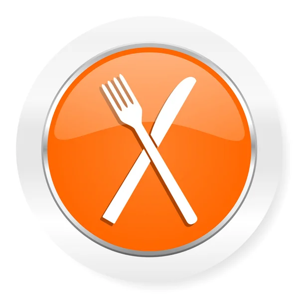 Restaurante naranja icono del ordenador — Foto de Stock