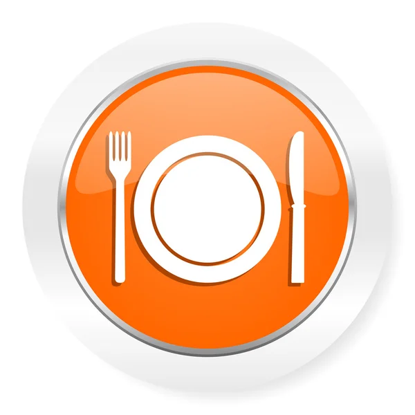 레스토랑 오렌지 컴퓨터 아이콘 — 스톡 사진
