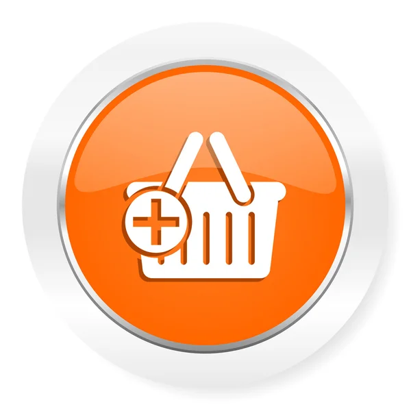 Cart orange computer icon — Stock Photo, Image