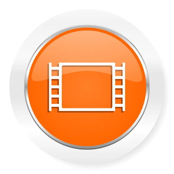 영화 오렌지 컴퓨터 아이콘 — 스톡 사진