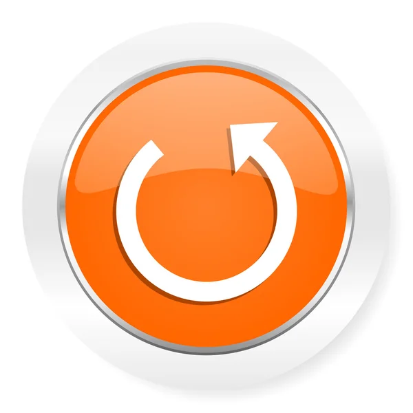 Ikonę Obróć komputer pomarańczowy — Zdjęcie stockowe