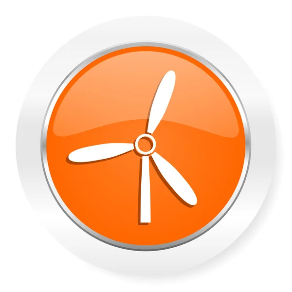 Větrný mlýn oranžové počítač ikona — Stock fotografie
