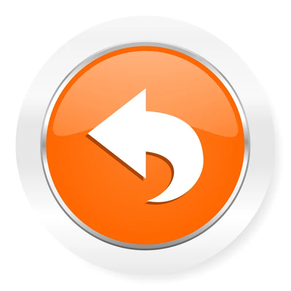 Back orange computer icon — Stock Photo, Image