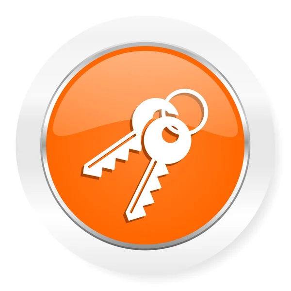 Oranje computerpictogram sleutels — Stockfoto