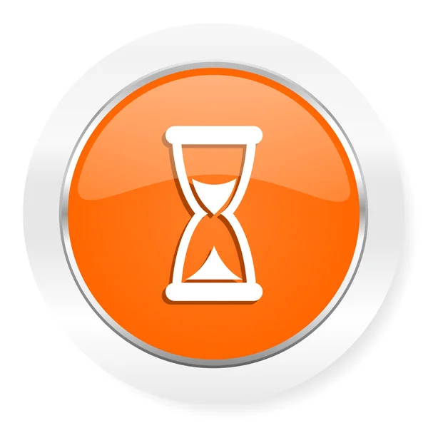 Time orange computer icon — Stock Photo, Image