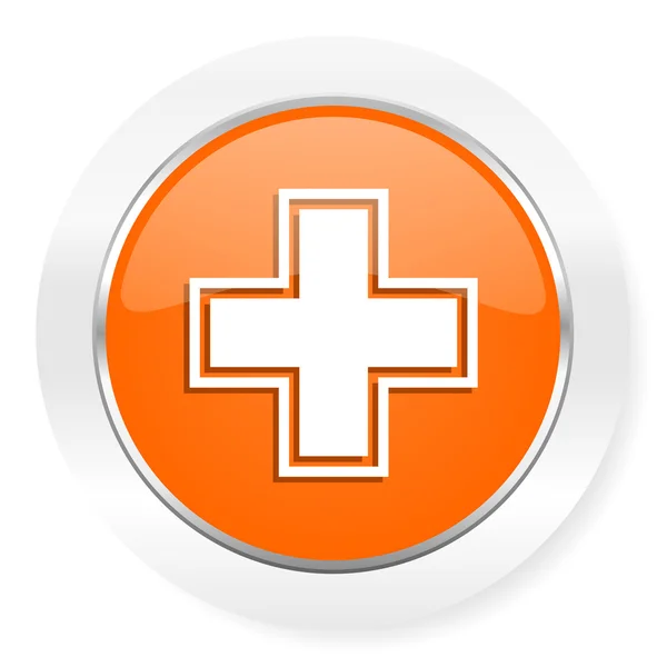 Pharmacy orange computer icon — Stock Photo, Image