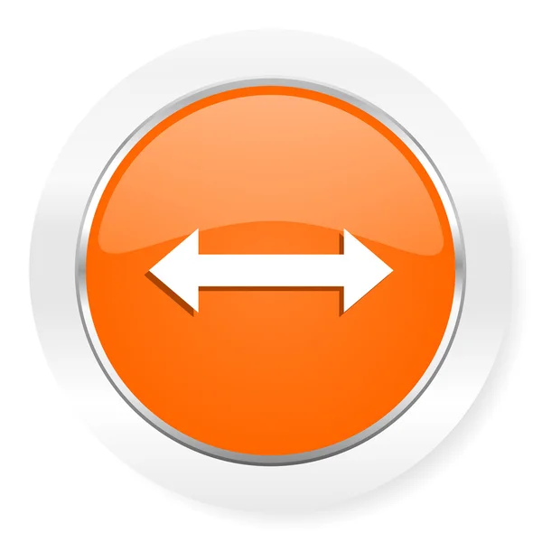 Arrow orange computer icon — Stock Photo, Image