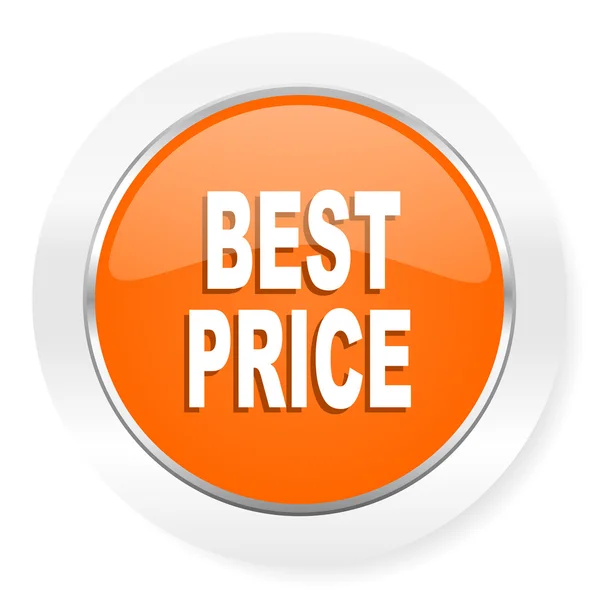 Ikonu oranžové počítač Nejlepší cena — Stock fotografie