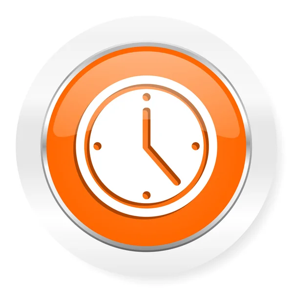 Zeit orangefarbenes Computersymbol — Stockfoto