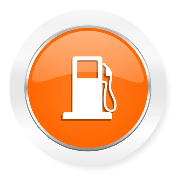 Oranje computerpictogram benzine — Stockfoto