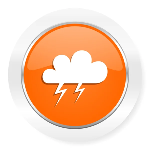 폭풍 오렌지 컴퓨터 아이콘 — 스톡 사진