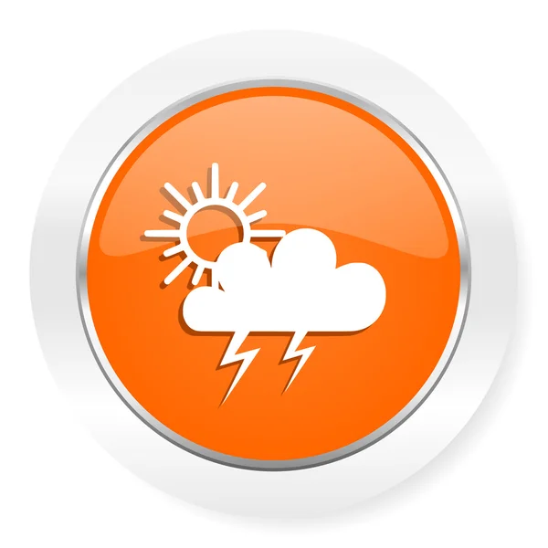 Storm orange computer icon — Stock Photo, Image