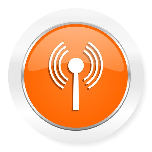 Wifi naranja icono del ordenador — Foto de Stock