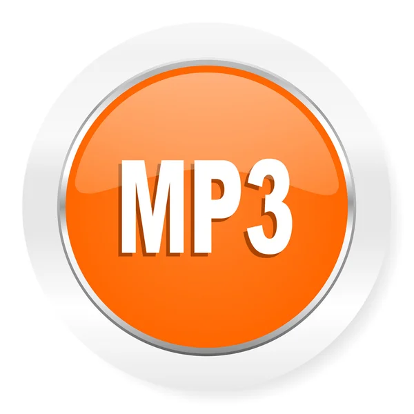 MP3 orange datorikonen — Stockfoto