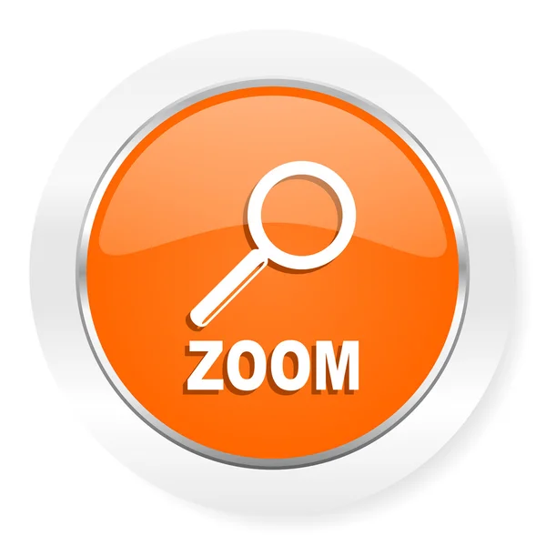 Zoom orange computer icon — Stock Photo, Image