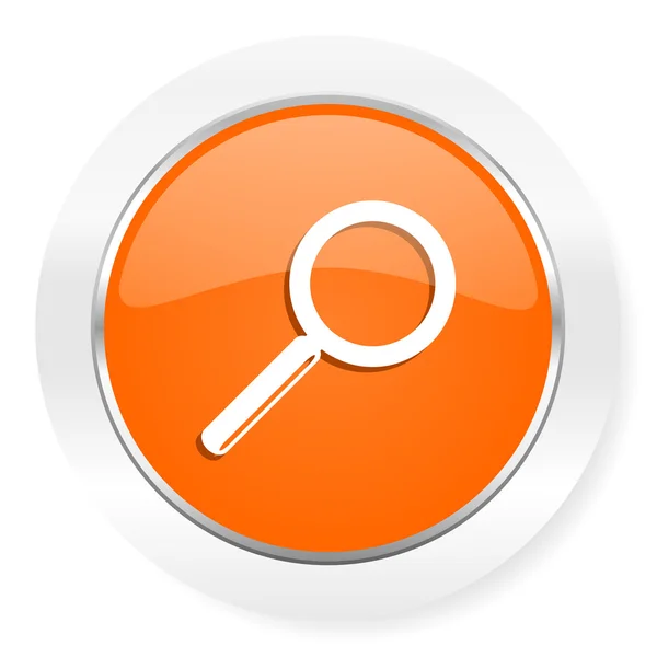 Suche orangefarbenes Computersymbol — Stockfoto