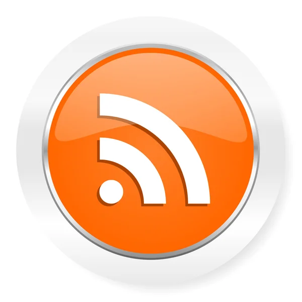 Rss orange computer icon — Stock Photo, Image