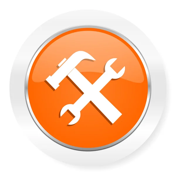 Tool orange computer icon — Stock Photo, Image