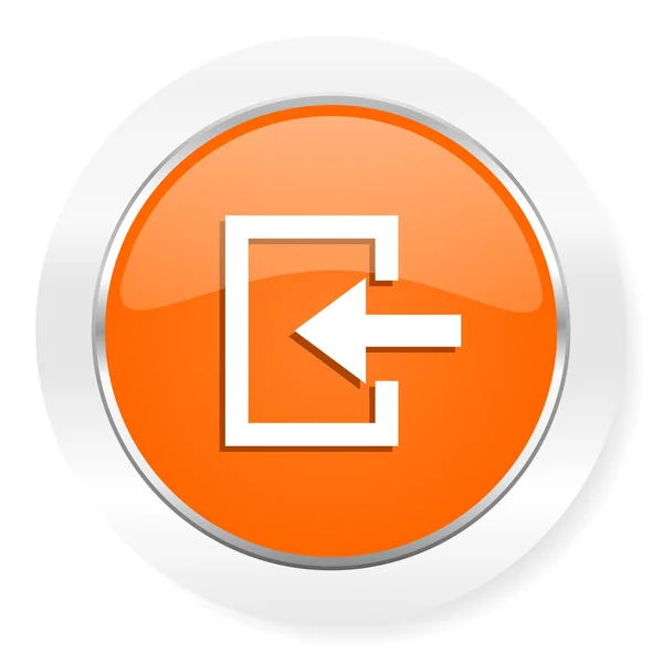 Enter orange computer icon — Stock Photo, Image