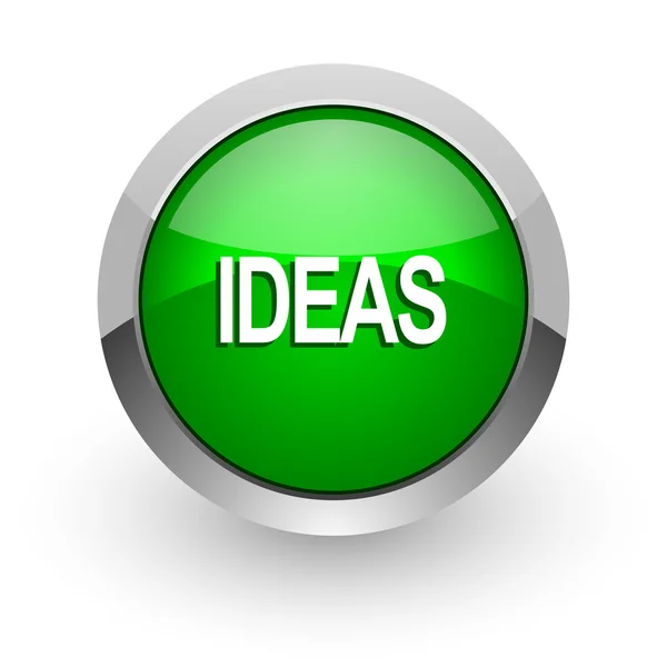 Ideas verde brillante icono web —  Fotos de Stock