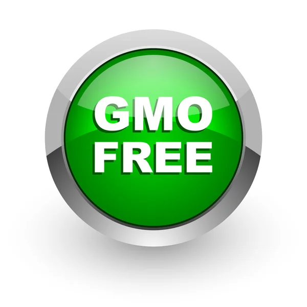 Gmo free green gfsy web icon — стоковое фото