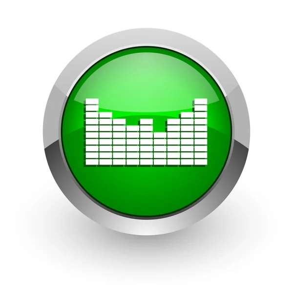 Sound green gensy web icon — стоковое фото