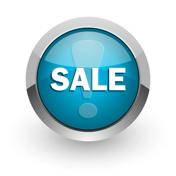 Försäljning blå blank web-ikonen — Stockfoto