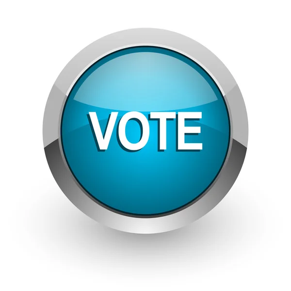 Vote blue glossy web icon — Stock Photo, Image
