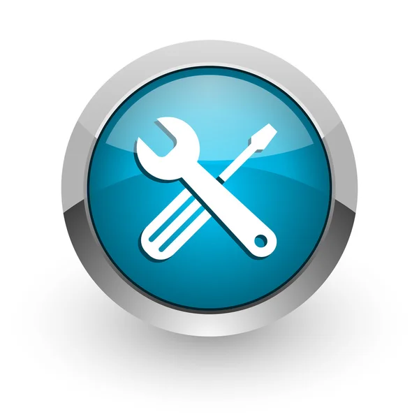 Tools blue glossy web icon — Stock Photo, Image