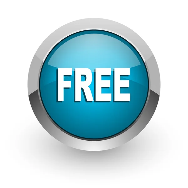 Free blue glossy web icon — Stock Photo, Image