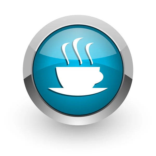 Espresso azul brillante icono web — Foto de Stock