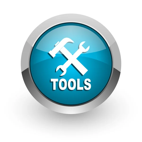 Tools blue glossy web icon — Stock Photo, Image