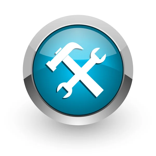 Tool blue glossy web icon — Stock Photo, Image