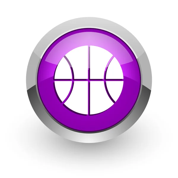 Topu pembe parlak web simgesi — Stok fotoğraf